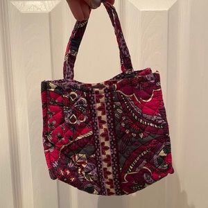 Pink and purple purse